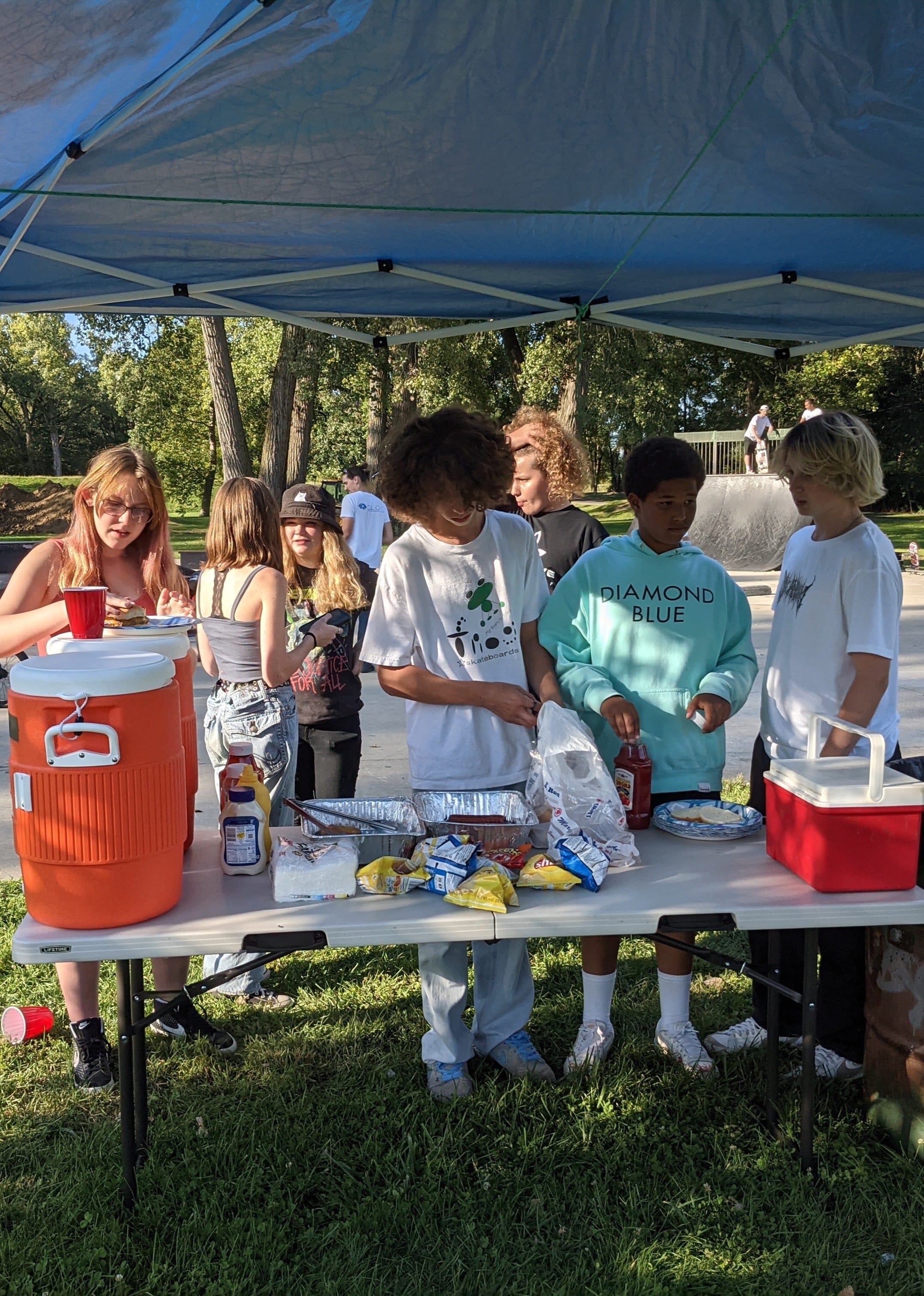 Home og tent cookout