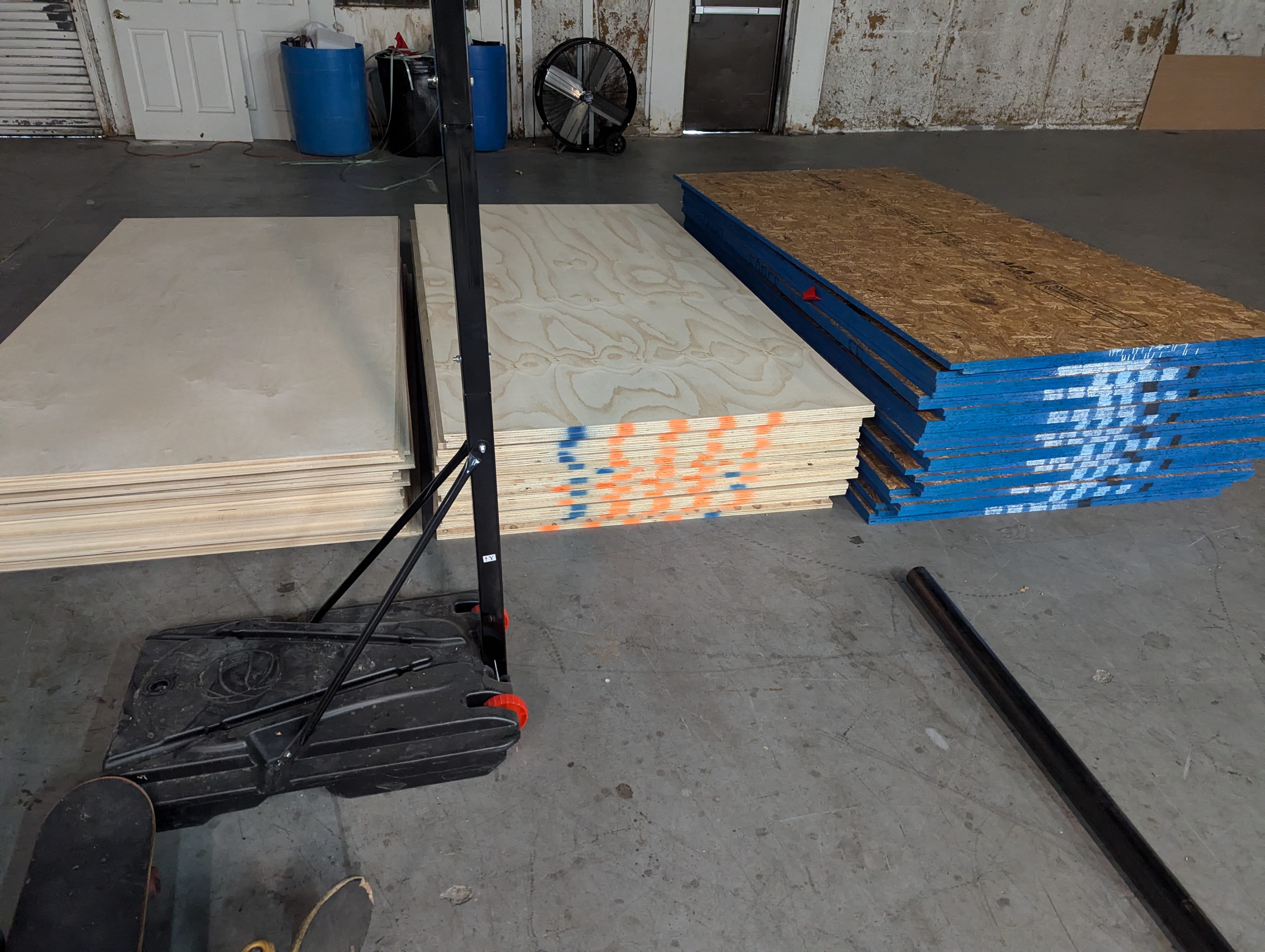Park Info buildout plywood